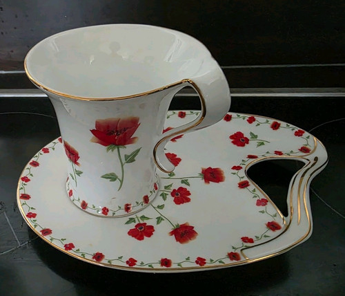 Porcelain tea cup - porcelain,