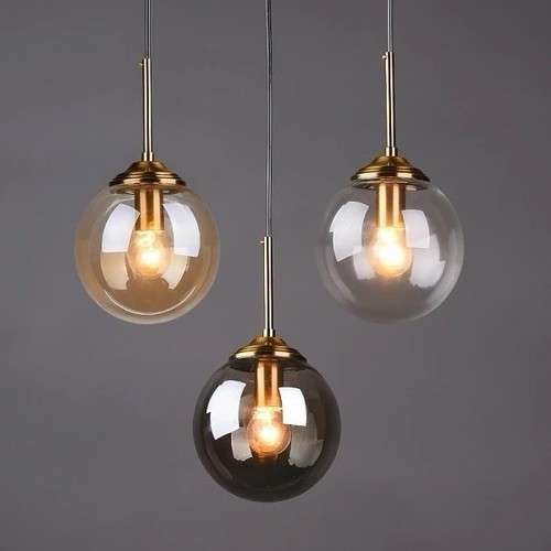 Glass globe pendant light e14 - pendant,