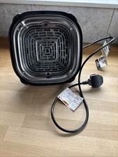 Ninja Crispi. Black Air Fryer . 2 Glass Bowls, Crisper Plates And Instruction