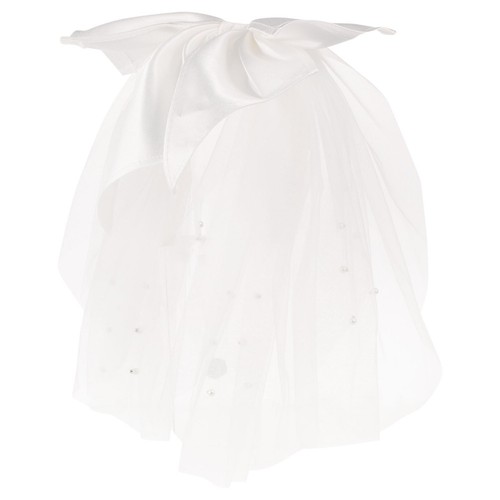 Durable white wedding veil - white,
