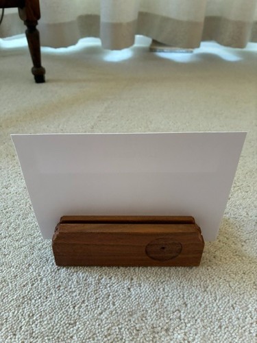 Wooden letter rack holder
