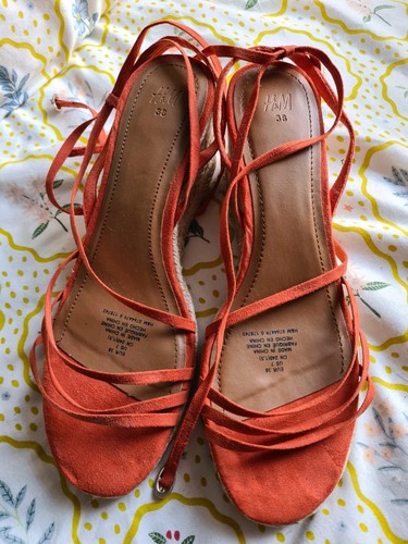 Size orange strappy - size, 5