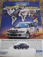 PROTON PERT BREAKING THE BARRIERS EON MOTORSPORTS PETRONAS ADVERT A4 FILE 47