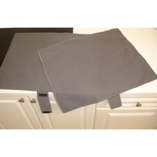Everhot 110i Cover Range Oven Covers x 2 Topper Kitchen Pad Mat Pair Grey