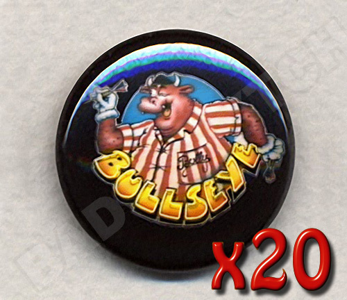 Bullseye bully badge button - bullseye,