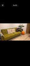 Sofa Bed 3 Seater Velvet Fabric Padded Suite Luxury Recliner Sofabed Click Clac