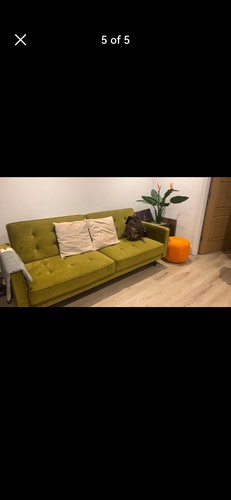 Sofa bed seater - sofa, velvet