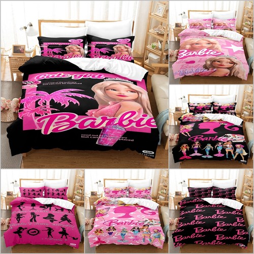 Barbie girls bedding set - barbie, 3d