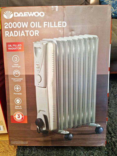 Daewoo 2000w portable oil - 2000w,