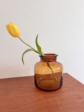 Amber Glass Beautiful Vase