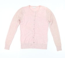 Deane & White Women's Pink Merino Wool Cardigan - S