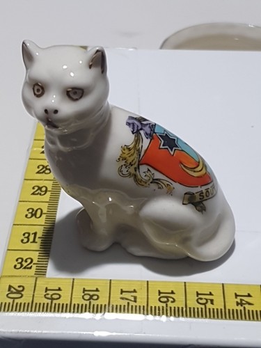 Crested ware china cat - crested, china,