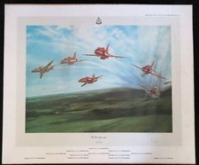 Vintage British RAF Art, Red