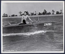 GLENN FORD with dog in wooden