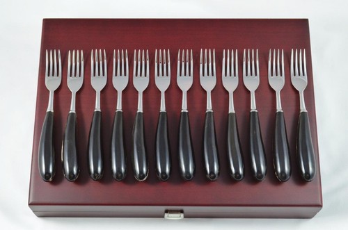 Sheffield steak forks - 12,