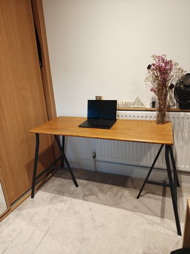 Plywood home office desk with - plywood,