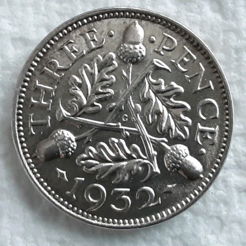 1932 british three pence - 1932,