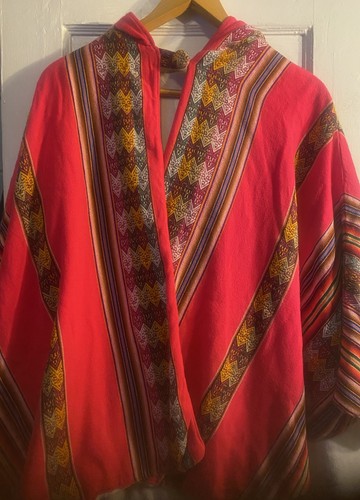 Colorful peruvian poncho one - peruvian,