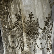 Antique Lace Curtains Tambour
