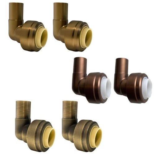 Radiator valve reducing elbow - valve,