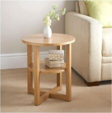 Small Oak Side Lamp Plant Coffee Table, Hallway / Room Furniture Living Room