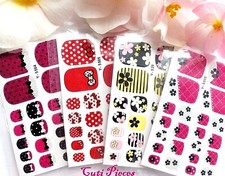 Nail Art Glitter Bows Daisy