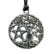 Tree life pentacle pendant - tree,
