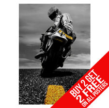 VALENTINO ROSSI POSTER BB1 46 HELMET A4 A3 SIZE - BUY 2 GET ANY 2 FREE