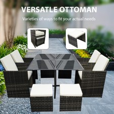 8 Seater Rattan Garden Sofa