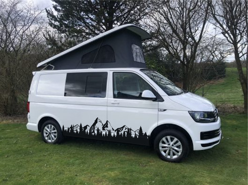 Campervan vinyl decals - campervan, d3