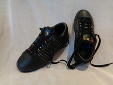UK 5, EU 38 Ladies K.SWISS Tongue Twister Black Leather Trainers