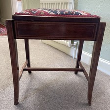 Handsome Edwardian Piano Stool