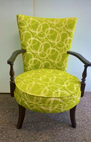 Green reupholstered accent - green,