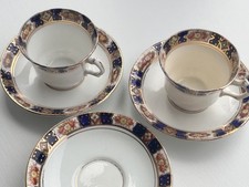 Antique Reid's Park Place Roslyn China Imari Style 2 x Cup and 3 x Saucer 