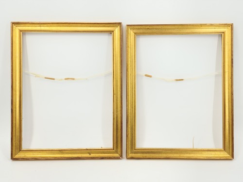 Vintage gold wooden - 2x,