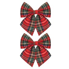 Christmas Bows 2 Pack 12cm