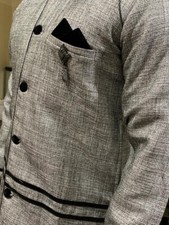 Men Sherwani Suit Wedding Grey