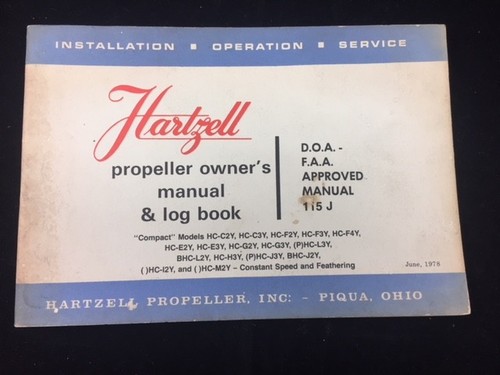 Hartzell propeller owner - propeller, owner's