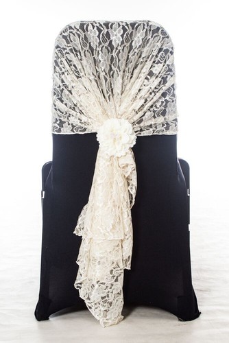 100 white lace chair - lace,