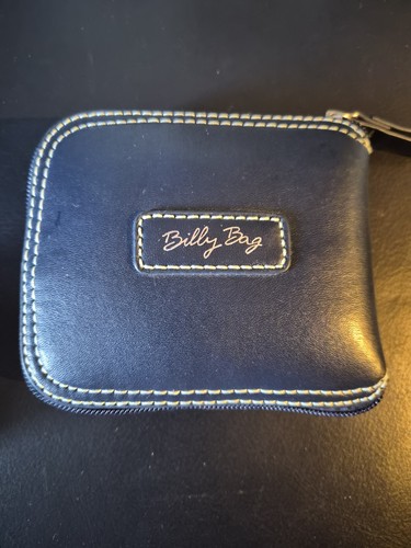 Billy bag blue leather - blue, zip