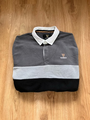Guiness fleece rugby shirt - fleece,