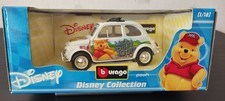 Burago Disney Collection Winnie The Pooh Fiat 500 Diecast 1:18 Scale Rare