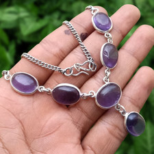 Dainty Amethyst Gemstone Chain