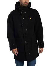 Lyle & Scott Men's Duffle Coat, Black