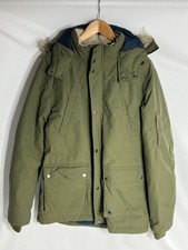 Jack Wills Parka Hooded Insulated Full Zip | Men's | Green/Blue | Large