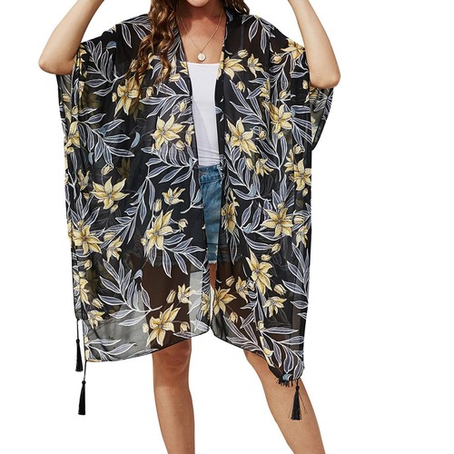 Women floral print puff - print, sleeve