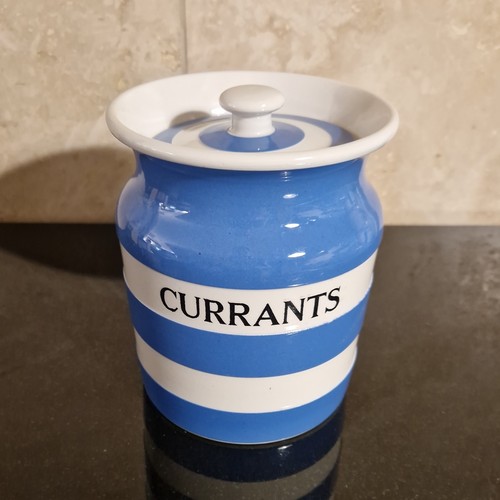 Green cornishware currants - g,
