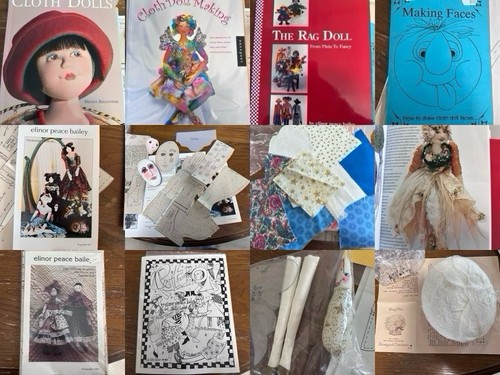 Cloth doll making - making, lot