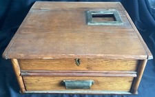 Antique Country General Store Oak Wood Cash Register Till w/ Drawer NCR or ?