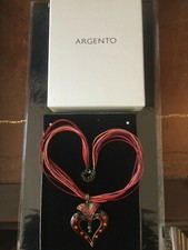 Argento, ladies heart style necklace 